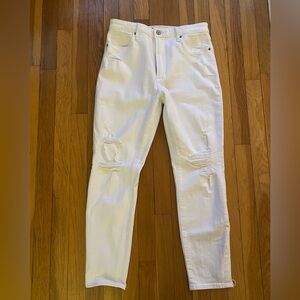 Abercrombie white jeans